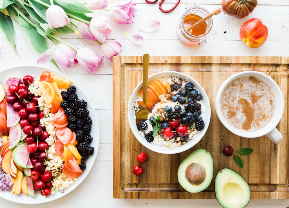 Sélection d'aliments sains et biologiques